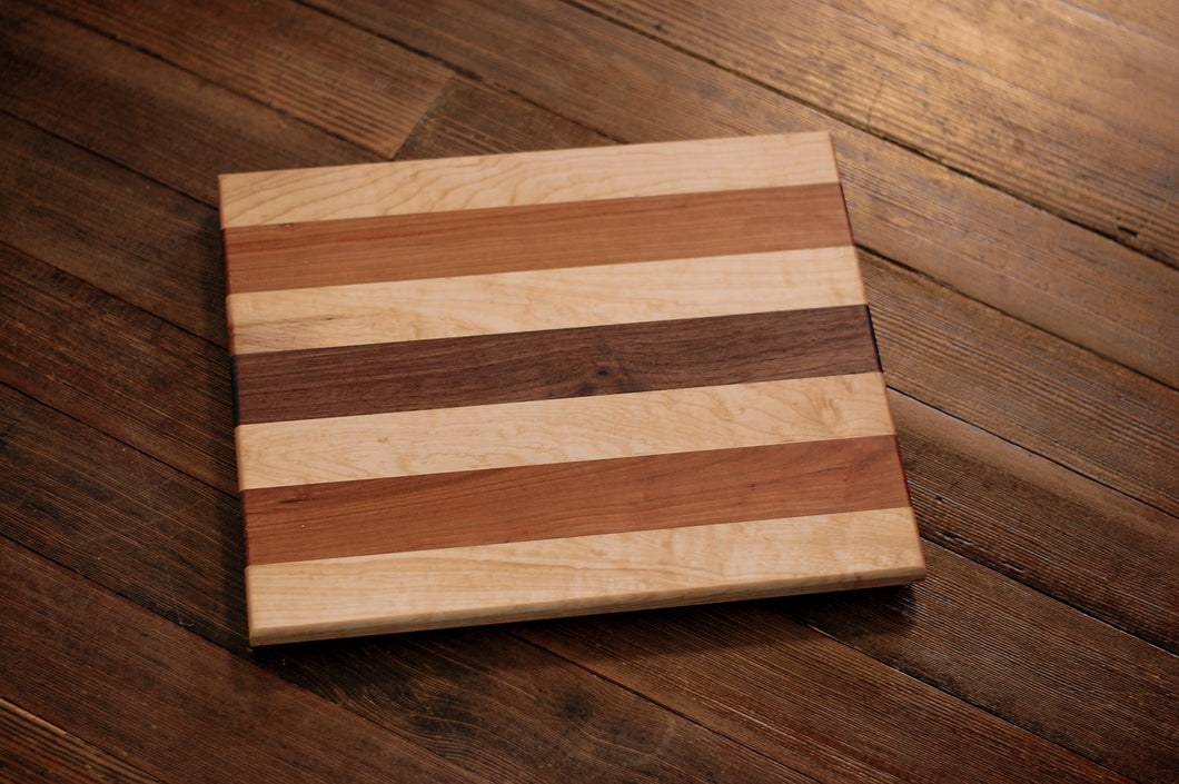 Maple Walnut and Cherry Cutting Board