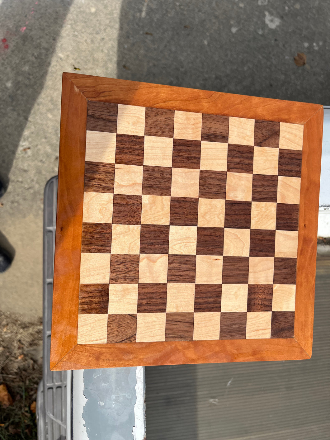 Walnut Maple Cherry Chess Set