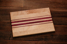 Load image into Gallery viewer, Maple and Purple Heart Cutting Board
