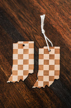 Load image into Gallery viewer, Checkered Indiana Magnet/Ornament
