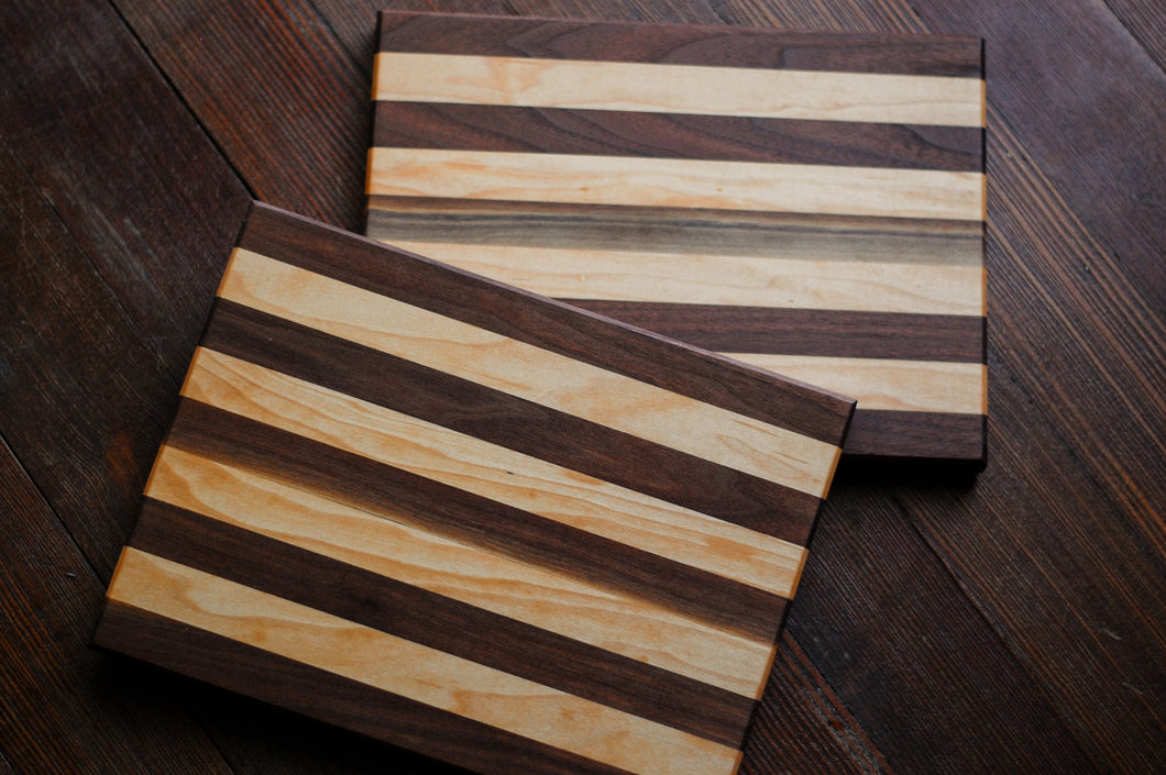 Maple and Walnut Cutting Board