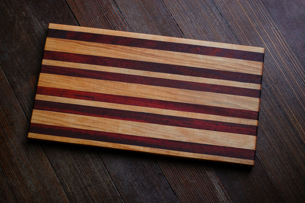 Maple and Padauk Cutting Board