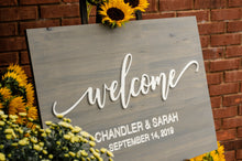 Load image into Gallery viewer, Welcome Wedding Sign
