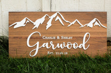 Load image into Gallery viewer, Mountain Wedding Sign
