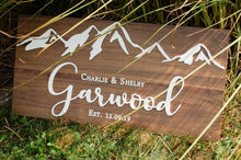 Load image into Gallery viewer, Mountain Wedding Sign
