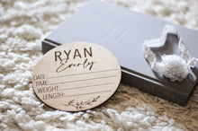 Load image into Gallery viewer, Custom Engraved Birth Announcement Mini
