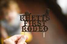 Load image into Gallery viewer, First Rodeo Cake Topper
